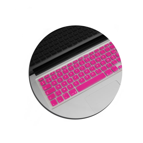 System-S Silicone Keyboard Cover AZERTY French Keyboard Cover Protector for MacBook Pro 13 inch 15 inch 17 inch iMac MacBook Air 13 inch in Pink