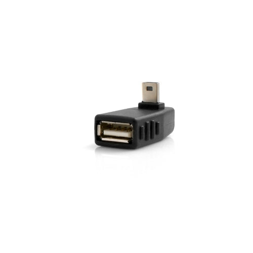 SYSTEM-S USB Typ A Buchse auf Mini USB Stecker 90° Aufwärts Winkel gewinkelt Winkelstecker Adapter