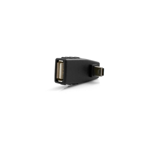 SYSTEM-S USB Typ A Buchse auf Mini USB Stecker 90° Aufwärts Winkel gewinkelt Winkelstecker Adapter