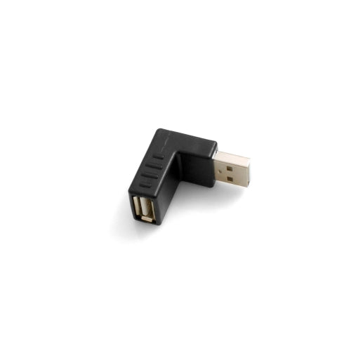 SYSTEM-S USB Type A input to USB Type A plug 90° downward angle left angled adapter cable adapter plug adapter