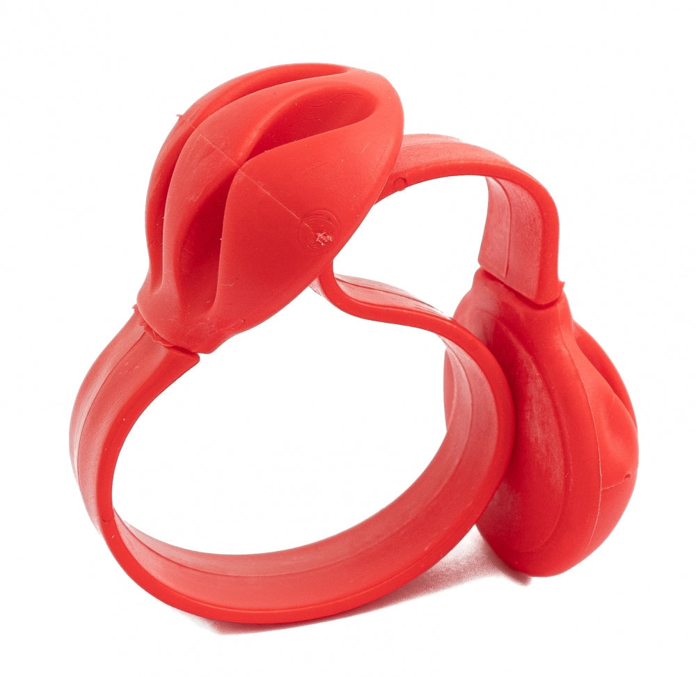 SYSTEM-S Kabelmanager Kabel Clip Organizer Schreibtisch Kabelclip Kabelbefestigung Kabelführung für Schreibtisch in ROT