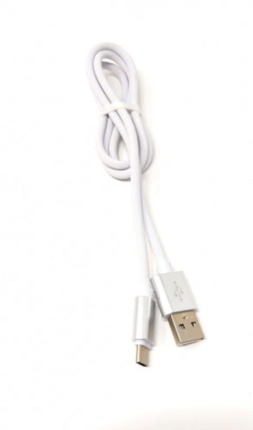 SYSTEM-S USB Kabel 3.1 Typ C zu 2.0 A 90 cm High-Speed Quick Charge 6.5A (Max) weiß
