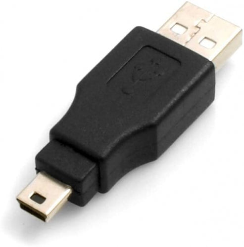 SYSTEM-S Mini USB 5-Pin (Male) to USB A (Male) USB Adapter