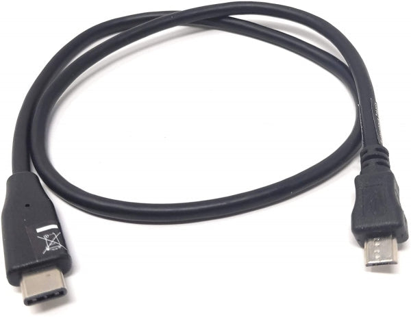 System-S USB Type C 3.1 Stecker zu Micro USB Stecker Host OTG On The Go Host Kabel 50 cm