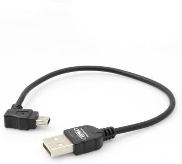Mini USB Kabel 90° Links Gewinkelt 20 cm
