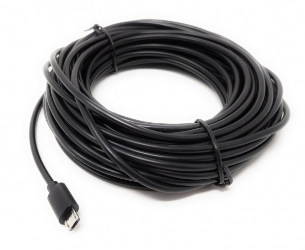 SYSTEM-S USB 2.0 cable 13 m Micro B plug to Type A plug in black