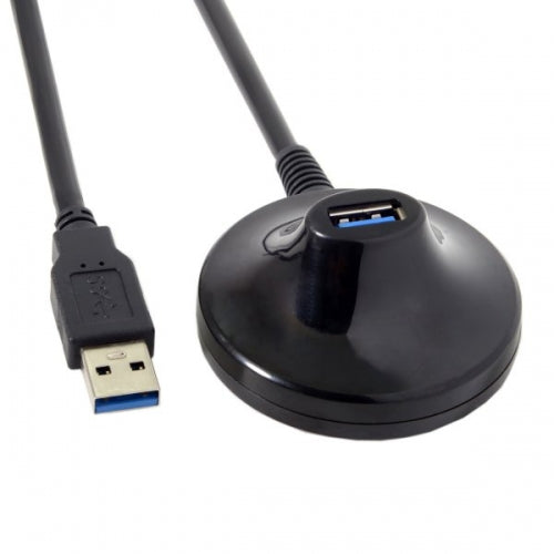 System-S USB Kabel Typ A 3.0 (male) auf USB Typ A 3.0 (female) Desktop Verlängerungskabel 70 cm