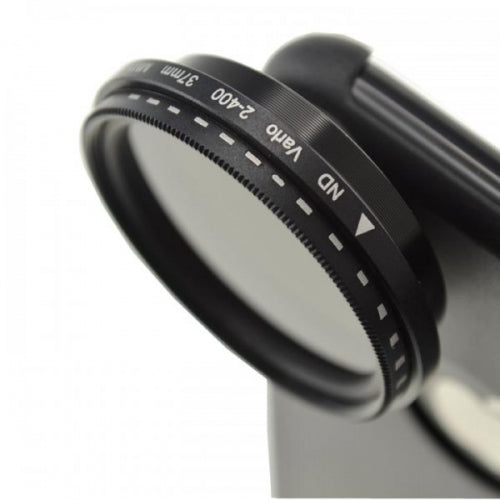 SYSTEM-S ND Filter 37 mm Set Neutraldichtefilter Graufilter mit Hülle für iPhone XS