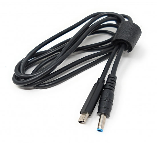 SYSTEM-S USB 3.1 Kabel 145 cm Typ C Stecker zu DC 20 V 4,5 x 3,0 mm Stecker