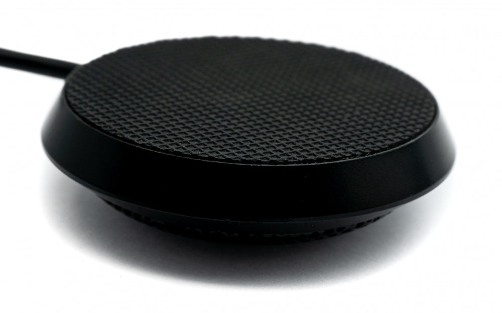 SYSTEM-S Mikrofon USB 2.0 Anschluss mit 360° Aufnahmebereich in Schwarz für PC