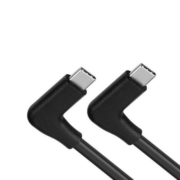 USB 3.1 Gen 2 cable 3 m Type C male to male 2x angle in black