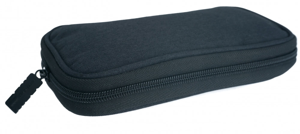 SYSTEM-S Schutztasche gepolstert Spritzwasser geschützt Tasche Case Schwarz für Powerbank Kopfhörer