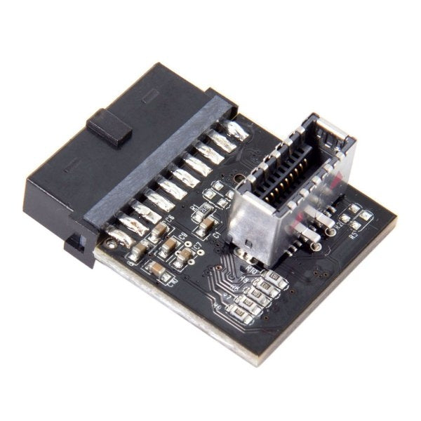 USB 3.1 adapter front panel header female to 20-pin male angle for mainboard