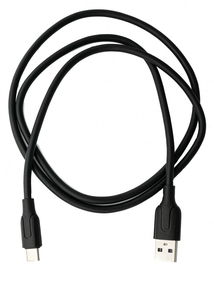 SYSTEM-S USB 3.1 Kabel 1 m Typ C Stecker zu 3.0 Typ A Stecker in Schwarz