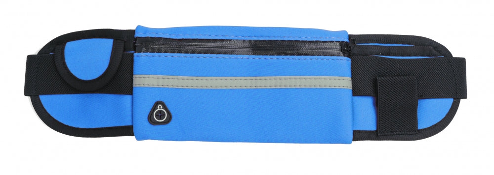 SYSTEM-S Tasche Gürteltasche Bauchtasche mit Flaschenhalter in Hellblau