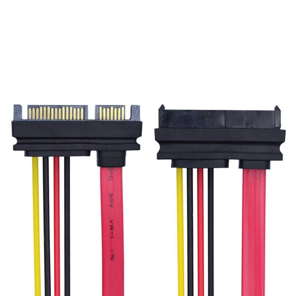 SYSTEM-S SATA cable 10 cm 22-pin male to SAS 29-pin female adapter for hard drive