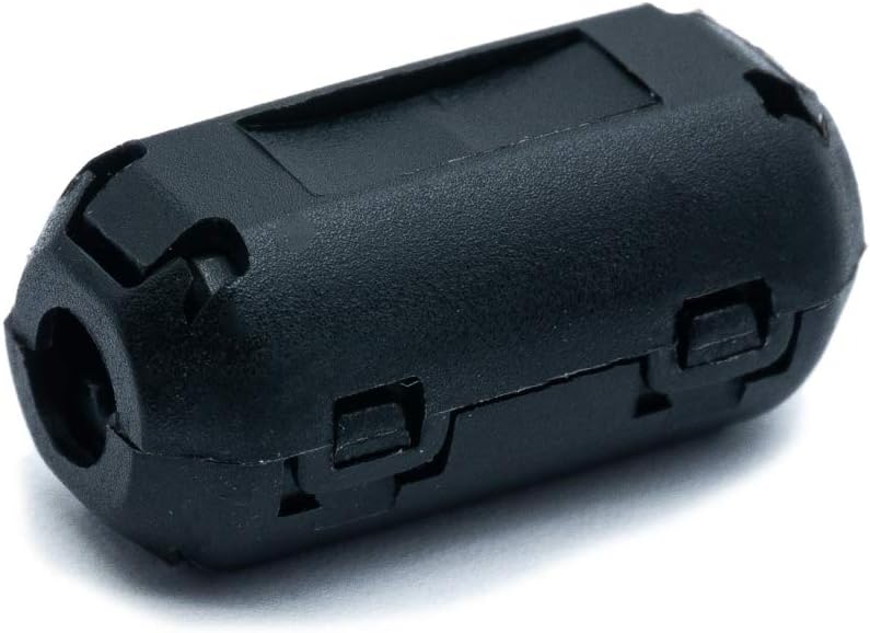 SYSTEM-S 5x Ferritkern 7 mm Ø geteilt Klappferrit Ringkern Mantelwellenfilter für Kabel