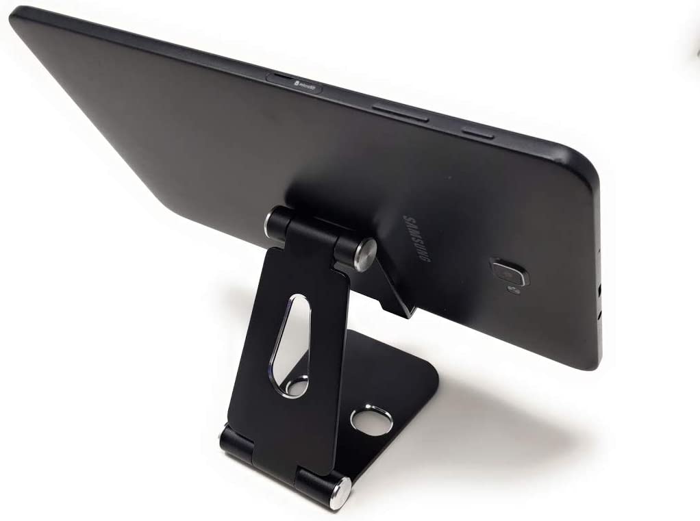 System-S Alu Folding Stand for Tablet Smartphone Black