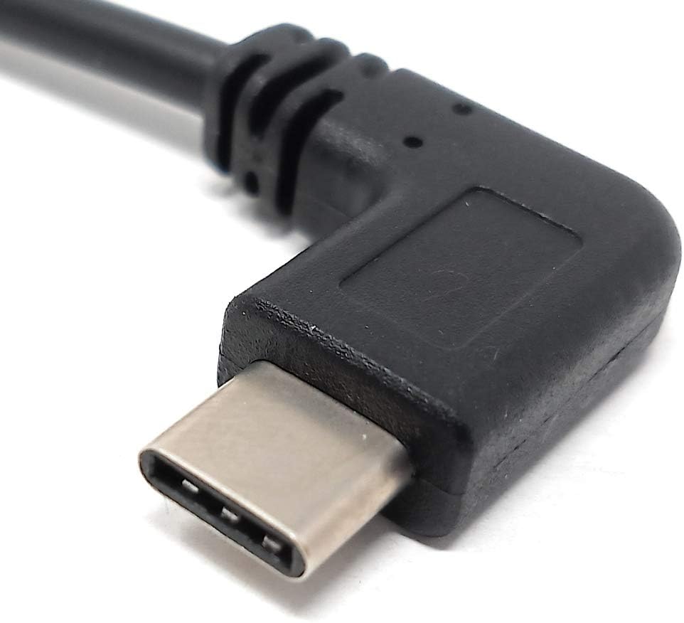 SYSTEM-S USB 3.1 Kabel 20 cm Typ C Stecker zu 2.0 Micro B Buchse in Schwarz