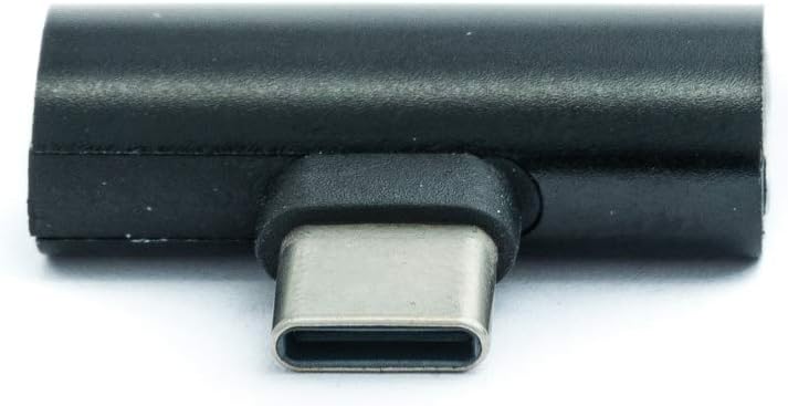 SYSTEM-S USB 3.1 Y Adapter Typ C Stecker zu 2x Typ C Buchse - Audio + Laden zeitgleich