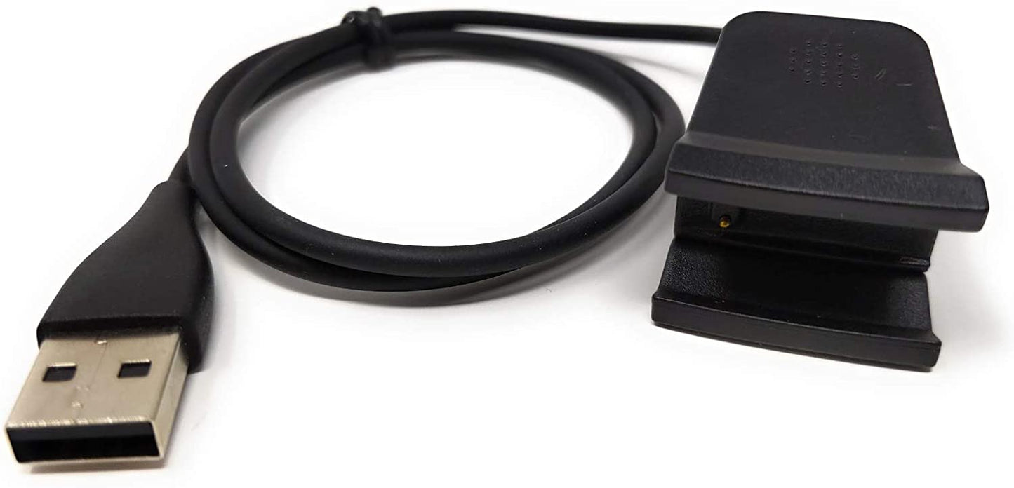 System-S USB Ladekabel für Fitbit Alta HR V2 65763028, schwarz, 53 cm