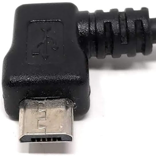 System-S Micro USB Kabel Winkel 90 grad links male 20 cm