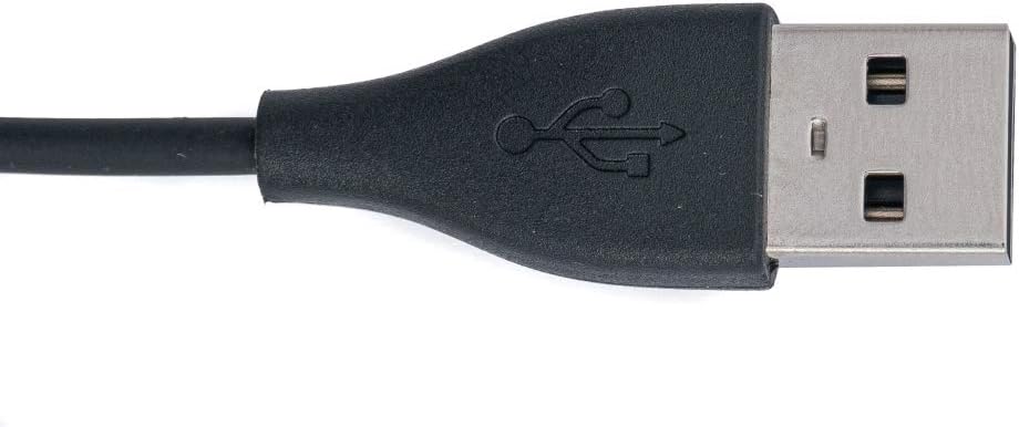 SYSTEM-S USB 2.0 Kabel in Schwarz Ladestation Ladekabel für Samsung R220 Fit2 Smartwatch