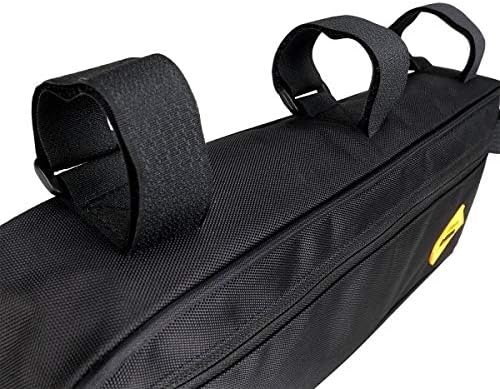 SYSTEM-S bicycle bag attachment in black waterproof for lamp bicycle pump