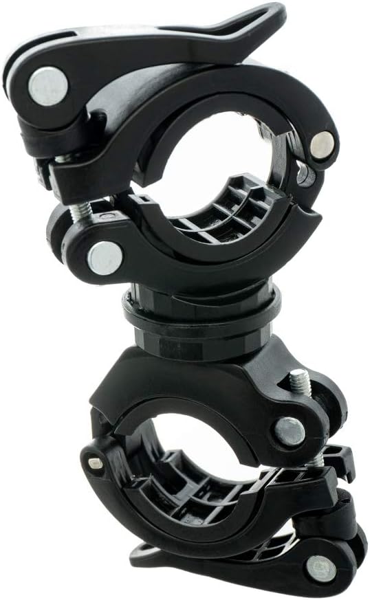 SYSTEM-S Fahrrad Halterung Befestigung in Schwarz für Lampe Fahrradpumpe