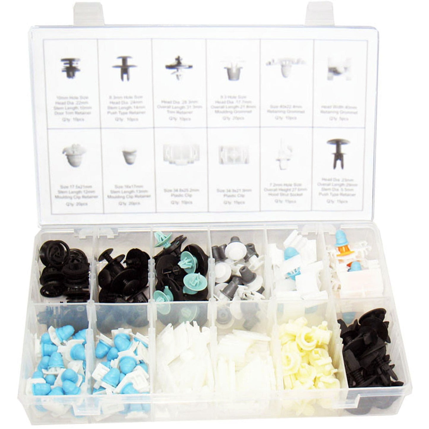 Befestigungsclips Sortiment für Audi & VW Spreiz Türverkleidungs Clips 160-tlg.