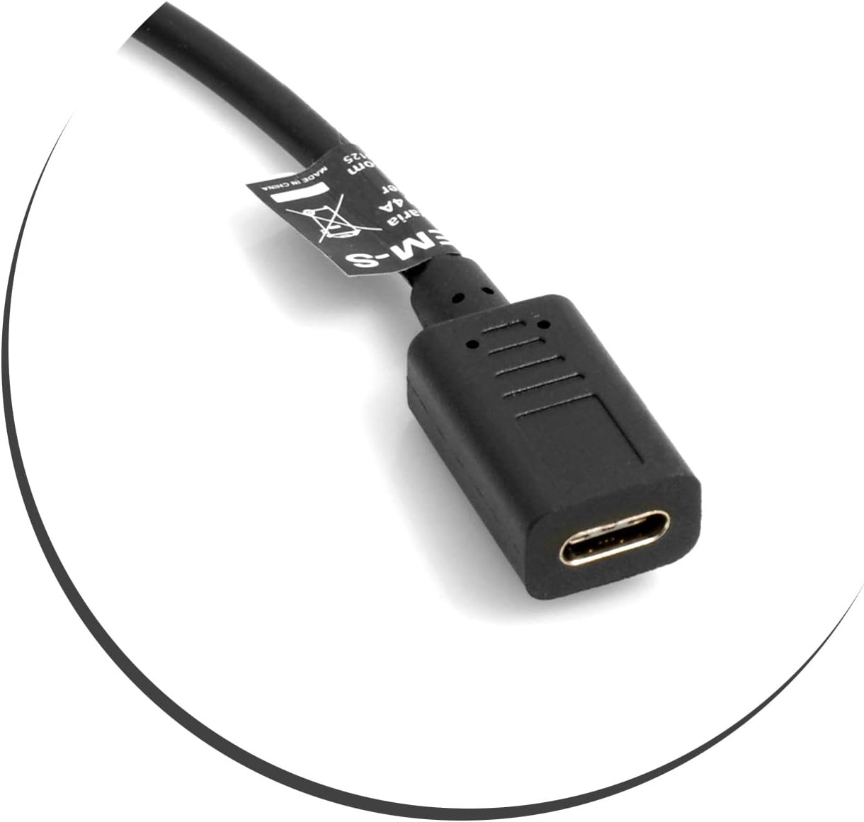 System-S USB Typ C auf USB Typ A 2.0 Kabel 30cm