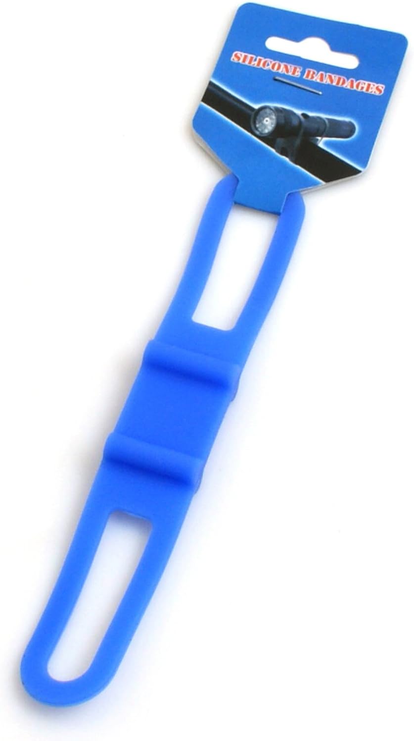 System-S Silikonband Fahrrad-Licht Halterung Befestigung Taschenlampen Halter