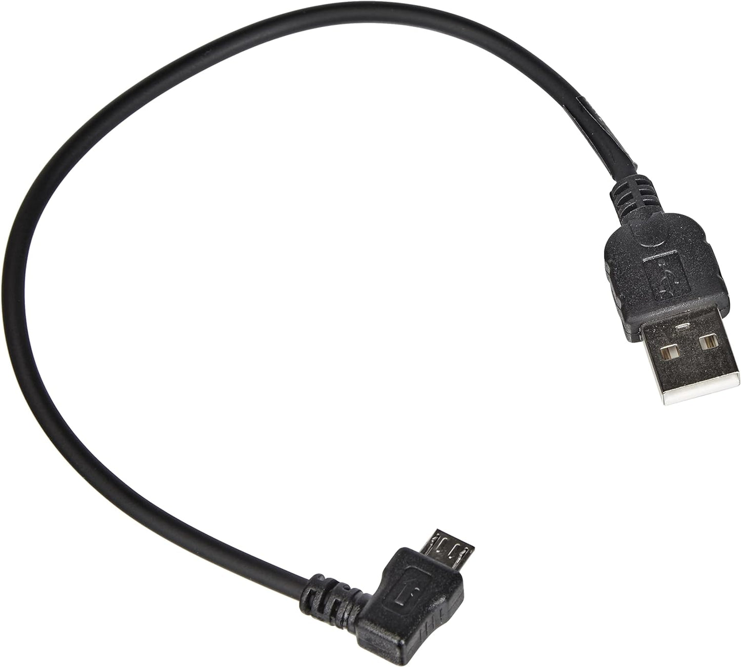 SYSTEM-S Micro USB Kabel Winkelstecker Datenkabel und Ladekabel 90° gewinkelt 20 cm