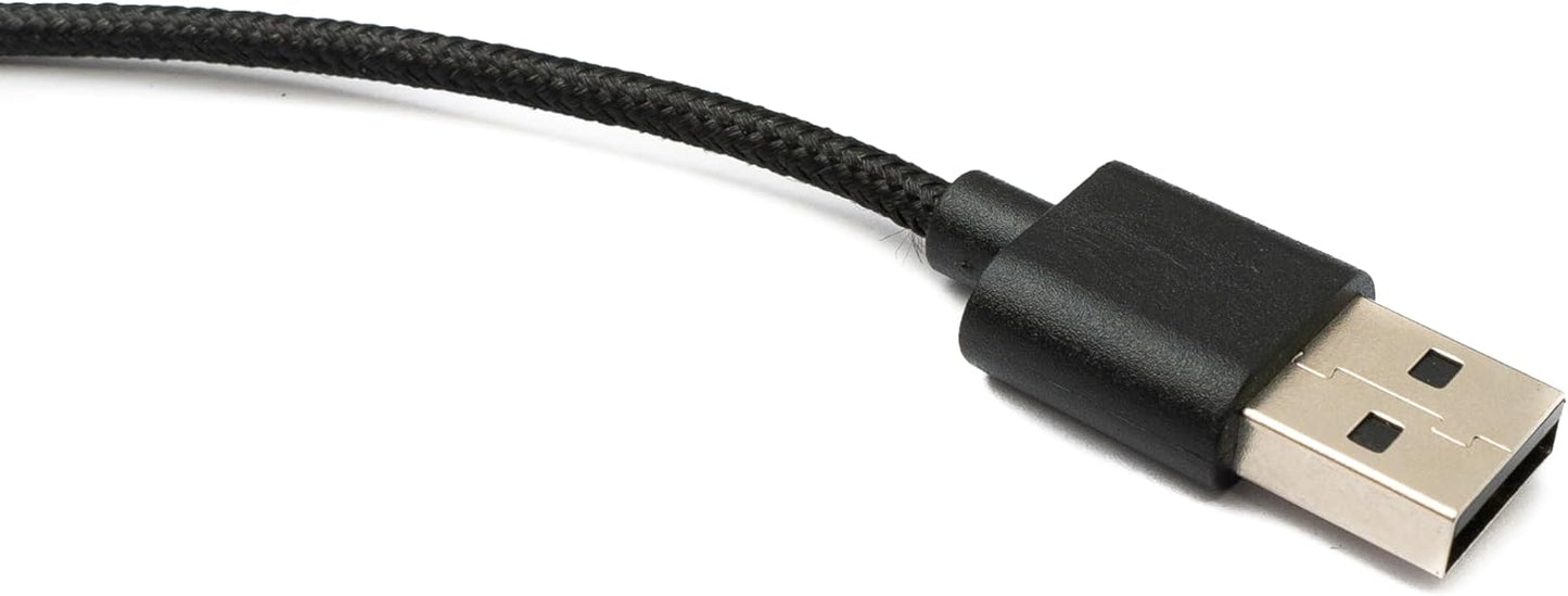 System-S USB 2 in 1 Y charging station 120 cm 3.1 Type C plug to 2.0 Type A plug for Samsung Galaxy Watch 5 smartwatch cable