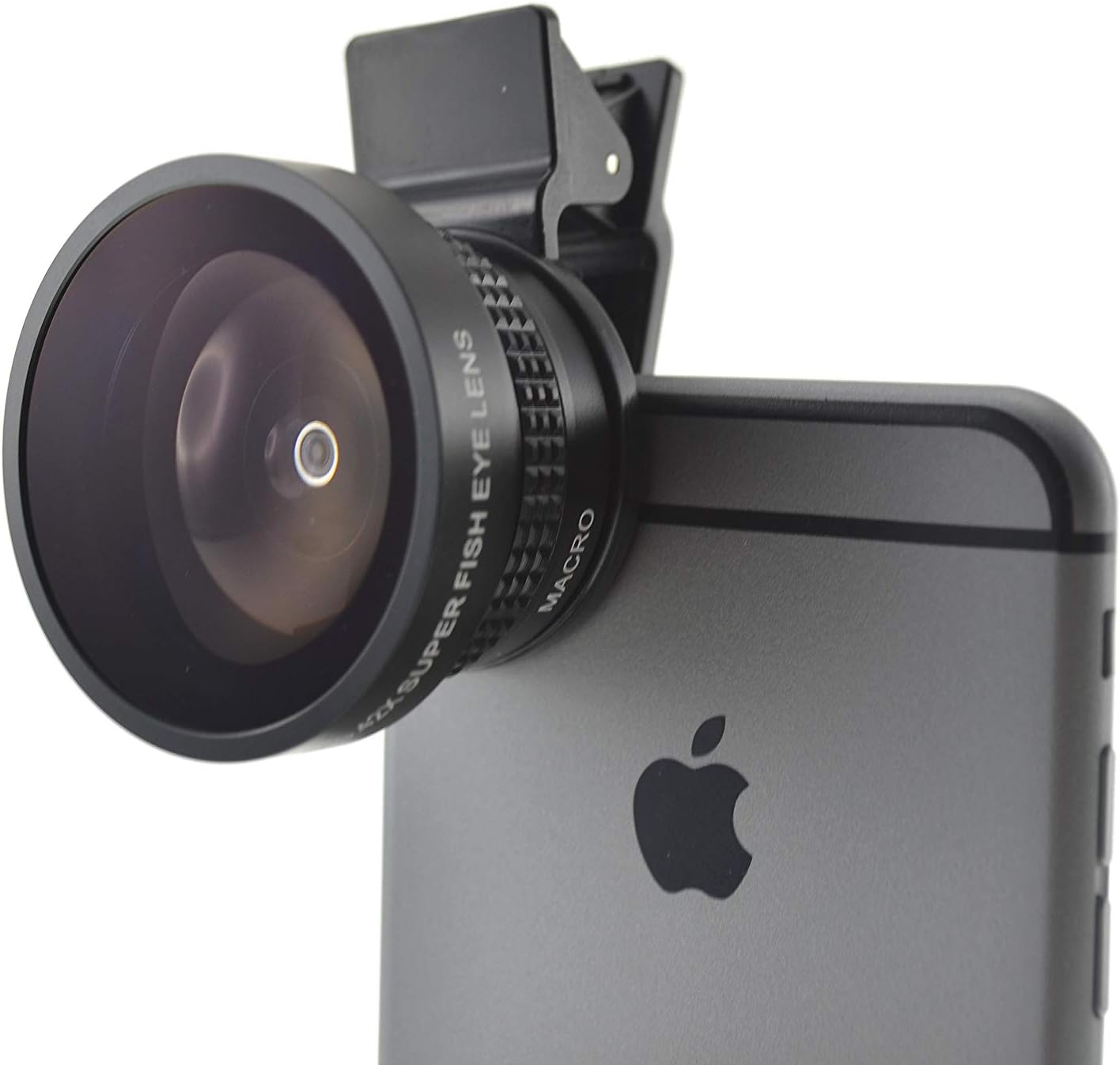 SYSTEM-S Fisheye and Macro 37 mm lens with clip and protective case for smartphone