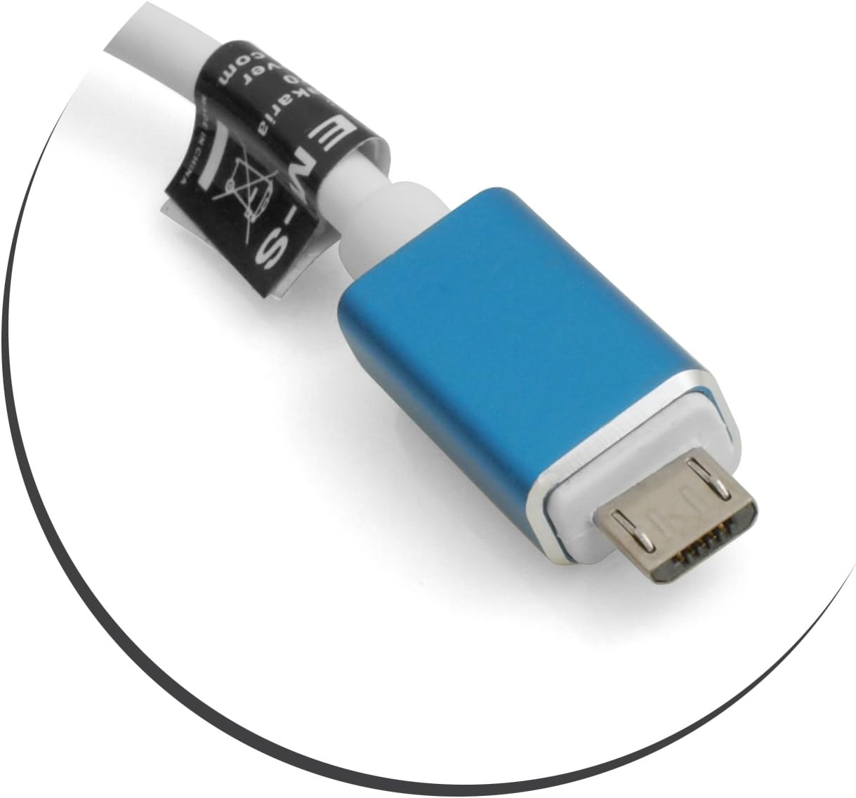 SYSTEM-S USB A 3.0 Buchse zu Micro USB Stecker Datenkabel Ladekabel 16 cm