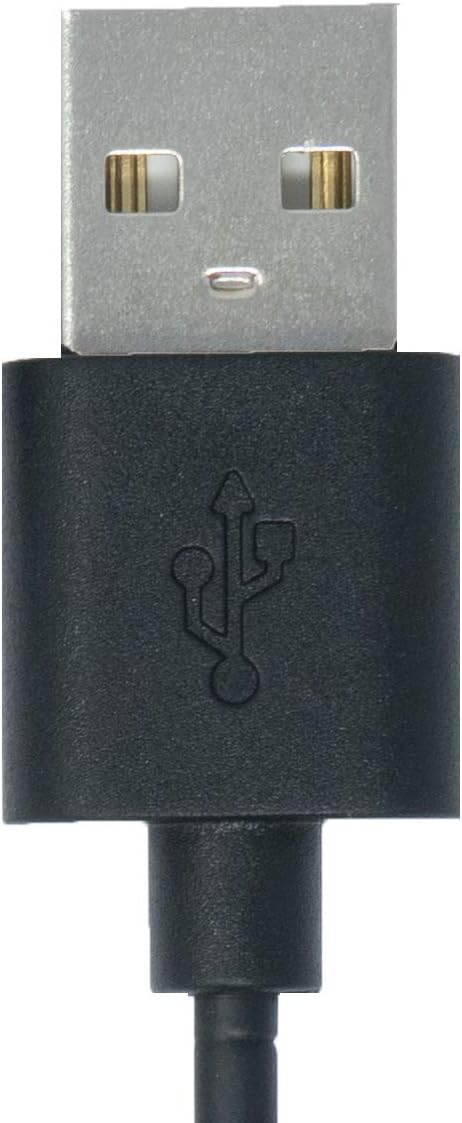 SYSTEM-S USB 2.0 cable in black charging cable for Xiaomi Amazfit GTR 2 GTS 2 Pop and Zepp E