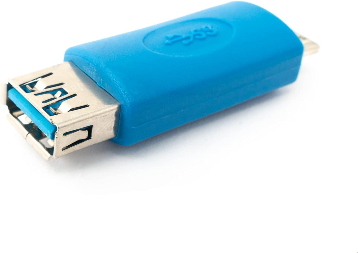 SYSTEM-S USB 3.0 Adapter Typ A Buchse zu Micro B Stecker Kabel in Blau