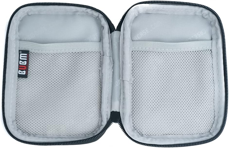 SYSTEM-S Schutztasche gepolstert Spritzwasser geschützt Tasche Case Schwarz für Powerbank Kopfhörer