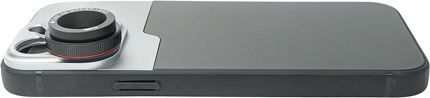 SYSTEM-S Macro Lens 2.8x HD Filter with Case in Black for iPhone 14 Pro Max