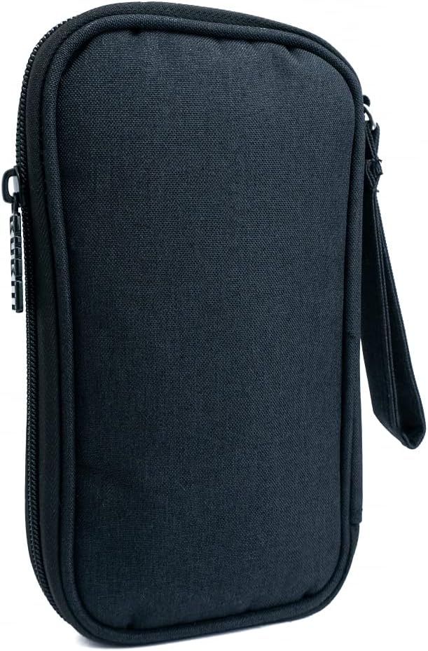 SYSTEM-S Schutztasche gepolstert Spritzwasser geschützt Tasche Case Schwarz für Powerbank Kopfhörer