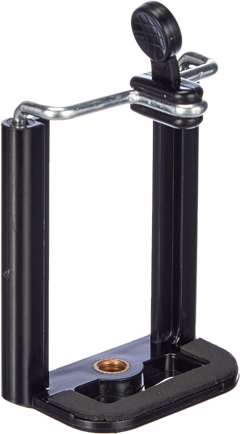SYSTEM-S Stativ Halter Adapter Aufsatz 1/4 Gewinde für Handy smartphone Digitalkamera 55 mm - 85 mm