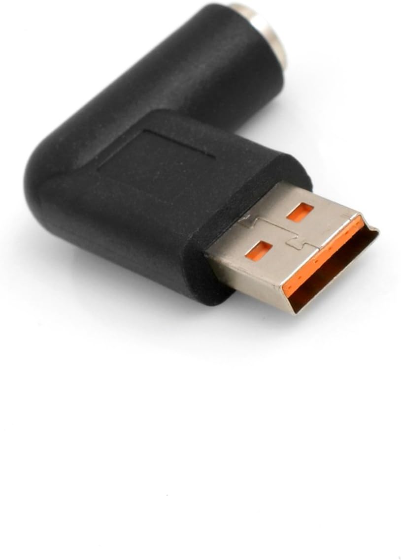 SYSTEM-S USB Netzteil Ladegerät Adapter DC 7.9x5.4mm Buchse 90° Grad Winkelstecker für Lenovo Yoga 3 Yoga 3 Pro Yoga 4 Yoga 11