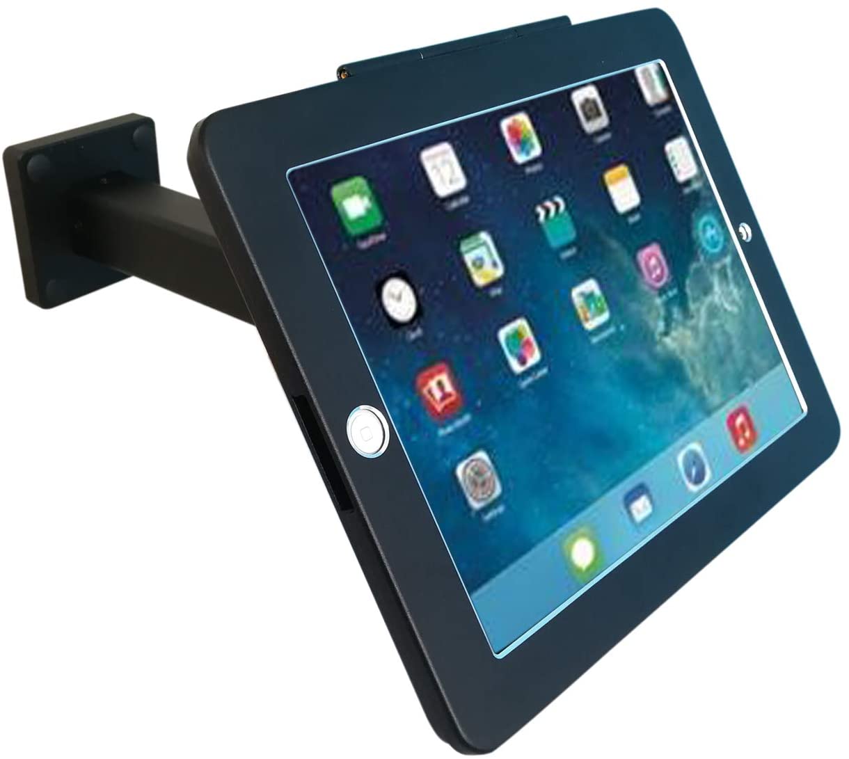 SYSTEM-S Abschließbare Wandhalterung für iPad Pro 12.9" (2018, 2020, 2021) A2378, A2461, A2379, A2462, A2229, A2069, A2232, A223, A1876, A1895, A1983, A2014