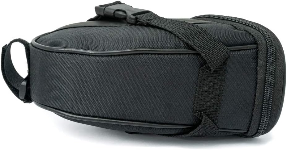 SYSTEM-S Fahrrad Sattel Tasche Halterung Befestigung wasserfest in Schwarz