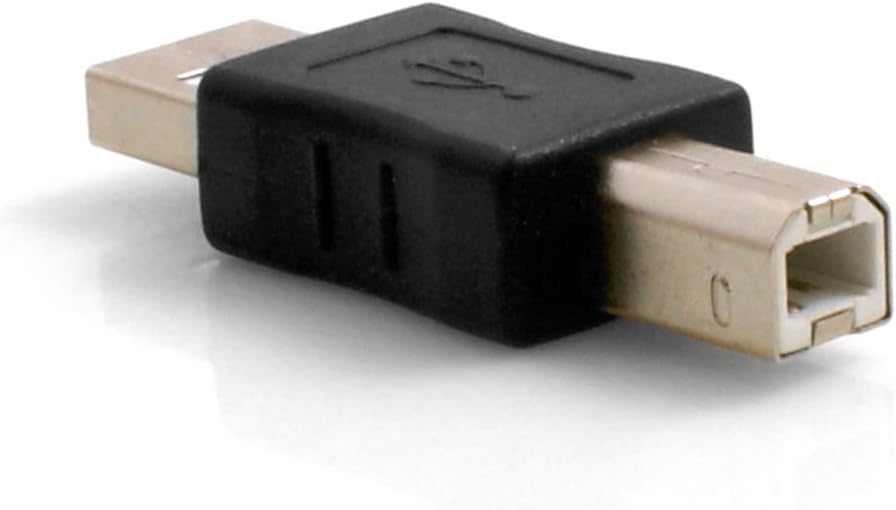 SYSTEM-S USB Typ A Stecker (male) auf USB Typ B Stecker (male) Adapterkabel Adapterstecker Adapter