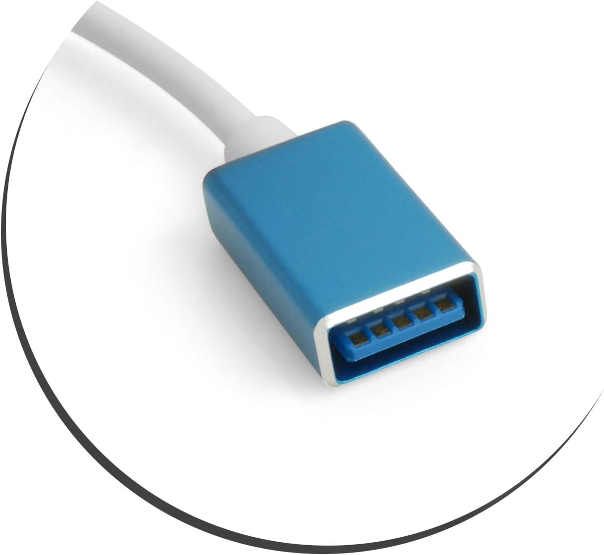 SYSTEM-S USB A 3.0 Buchse zu Micro USB Stecker Datenkabel Ladekabel 16 cm