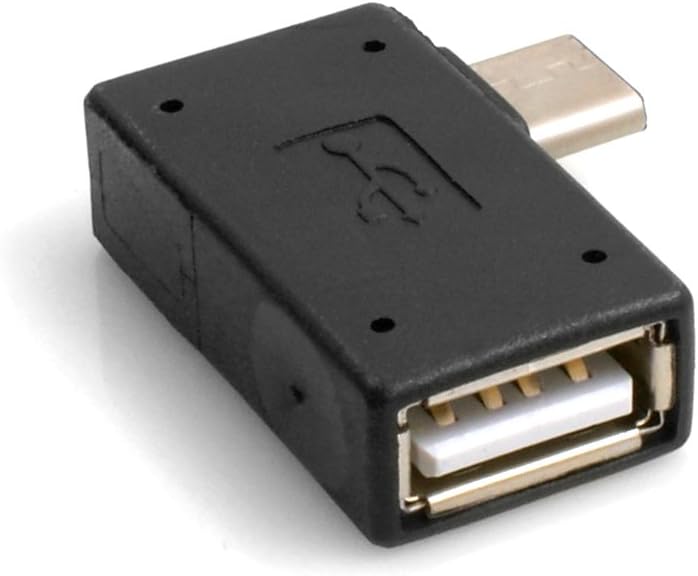 SYSTEM-S USB Typ C 3.1 OTG On The Go Host Adapter Stecker zu USB A 2.0 Buchse Konverter Adapter