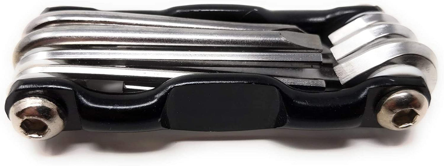 System-S klappbares Multitool Werkzeug Kit, schwarz, 7in1