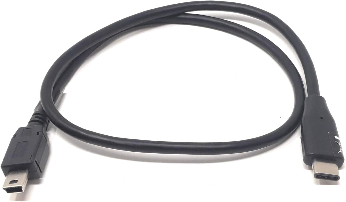 System-S USB Type C 3.1 Stecker zu Mini USB Stecker Host OTG On The Go Host Kabel 50 cm